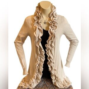 ADORABLE LONG SLEEVE RUFFLE SWEATER BY MAURICE